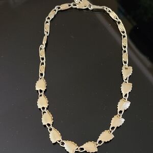 Necklace leaf vintage